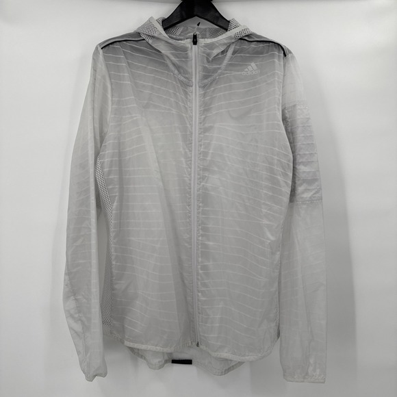 adidas Mens Supernova TKO Running Jacket Zipped Lightweight Packable Hooded Coat - Picture 1 of 11